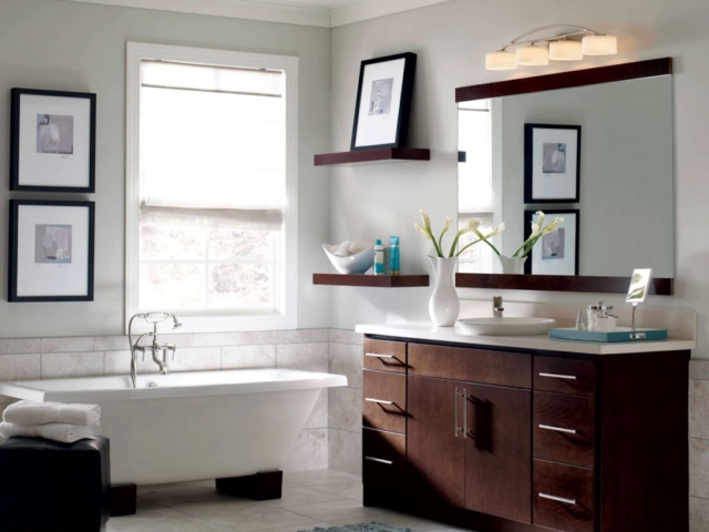 bath-white White Vanity Bathroom Design