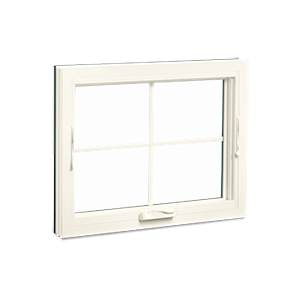 Marvin Essential Awning Interior Stone White Closed Windows