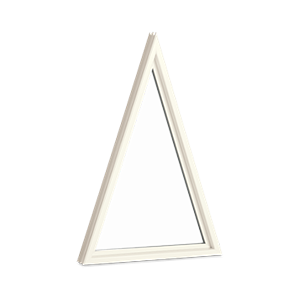 Marvin Essential Specialty Shape Triangle Interior Stone White Windows